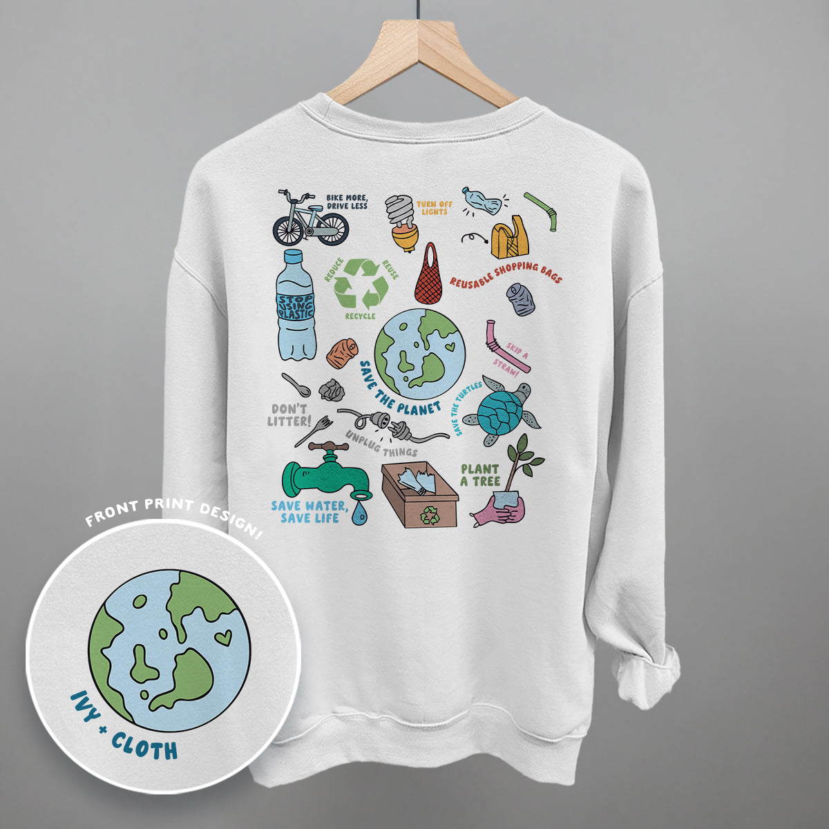 Save The Planet Doodles (Back Print)