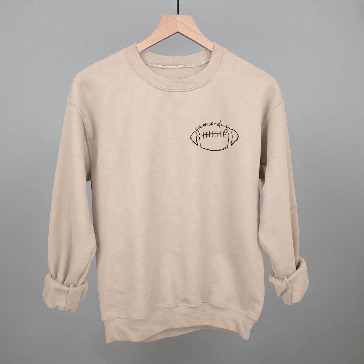 Game Day In Football Scribble (Left Chest)