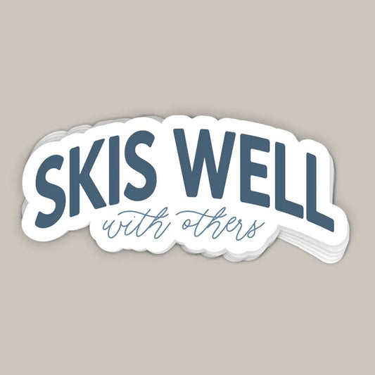 Skis Well With Others (Decal)