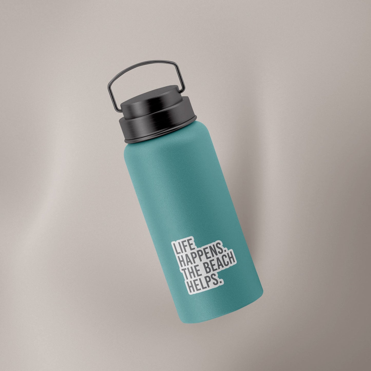 Life Happens The Beach Helps (Decal)