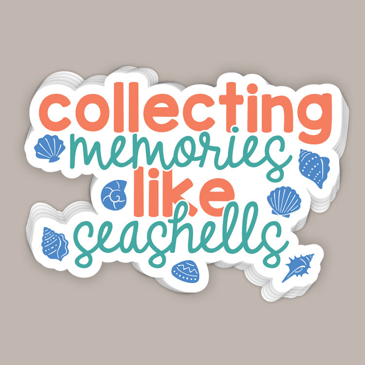 Collecting Memories Like Seashells (Decal)
