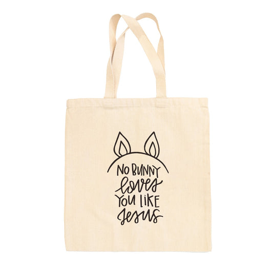 No Bunny Loves You Like Jesus Tote Bag