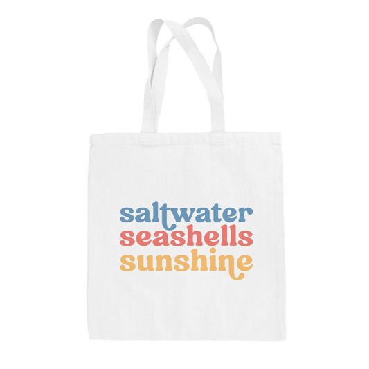 Saltwater, Seashells, Sunshine Tote Bag