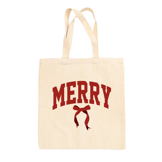 Merry Arch + Bow Tote Bag