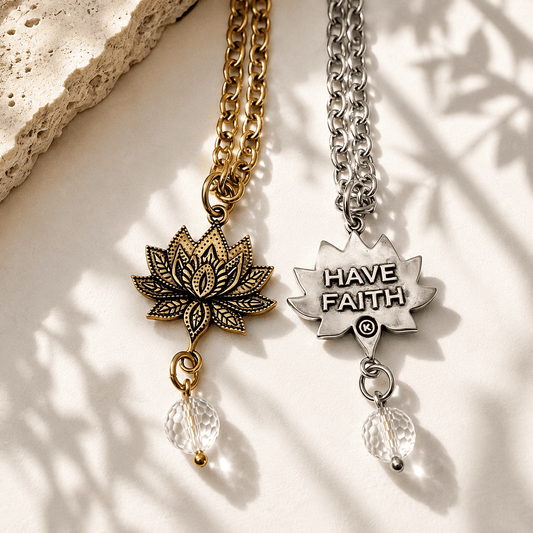 Have Faith Lotus Essential Necklace
