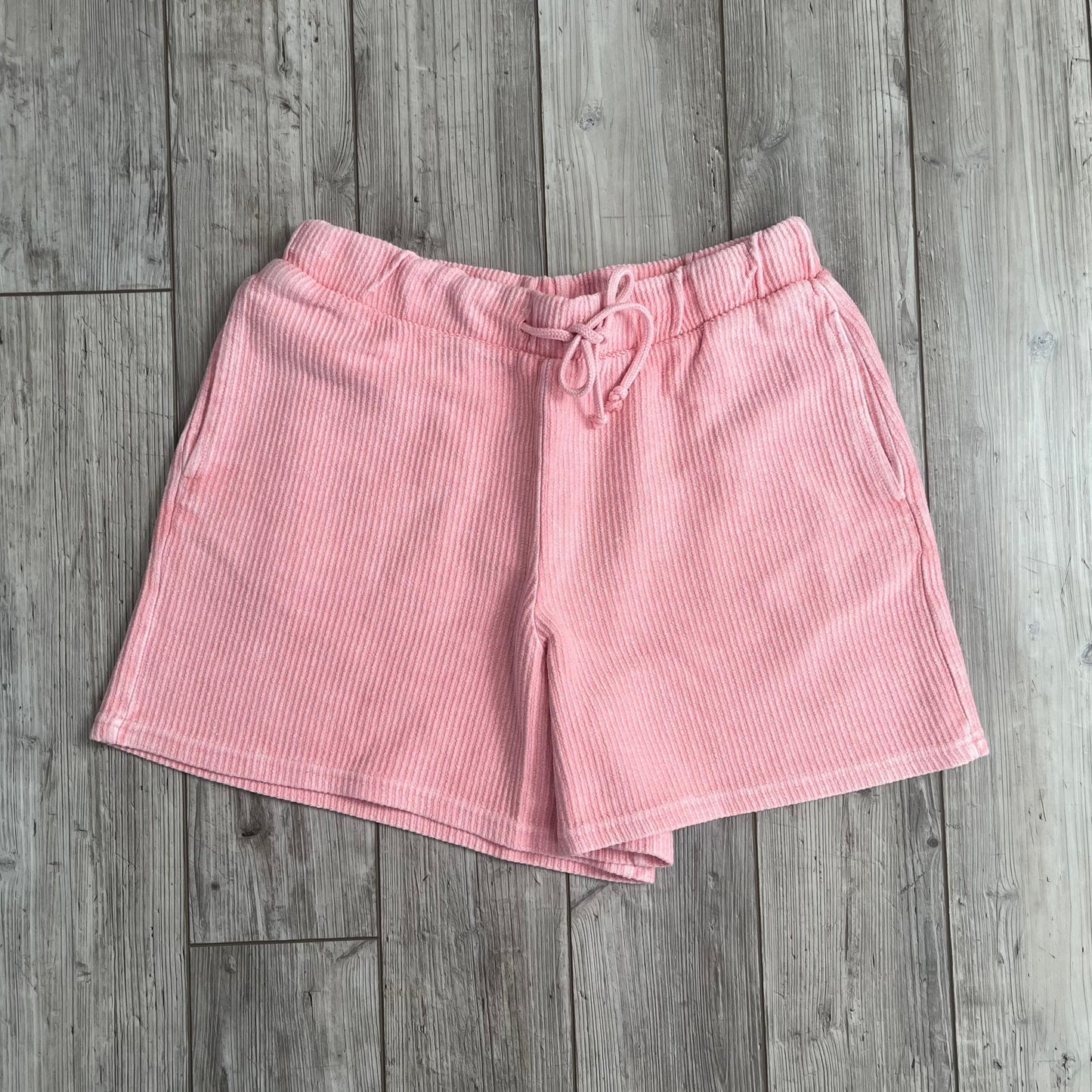 Blossom Pink Corded Shorts