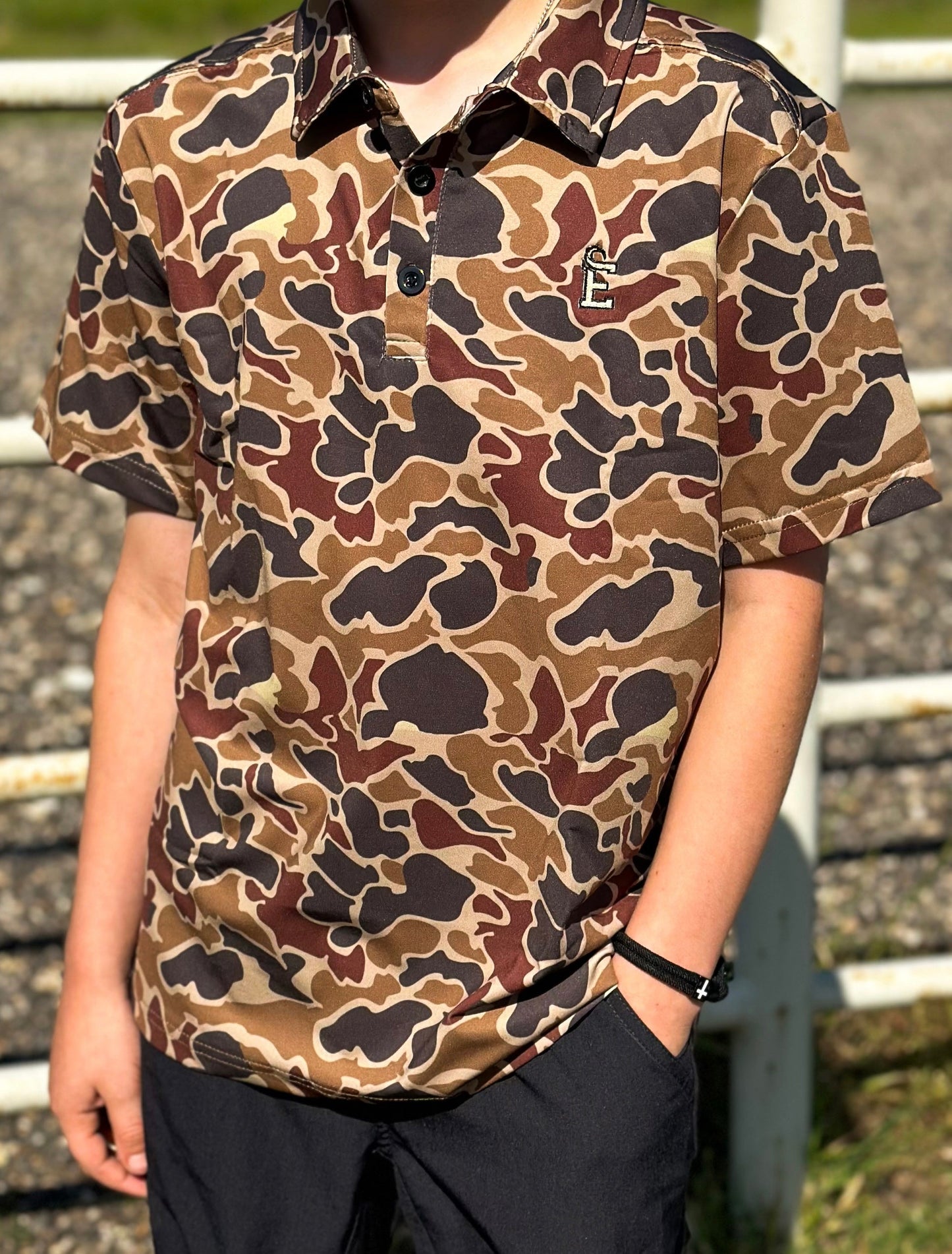 Youth Duck Camo Polo