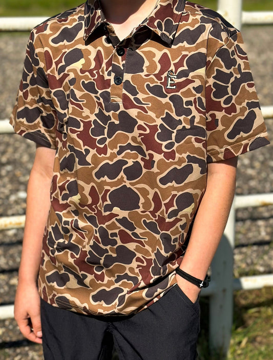 Youth Duck Camo Polo