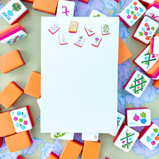 Sunset Mahjong Tiles Notepad