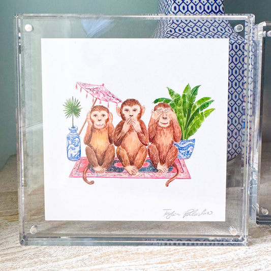 Three Wise Monkeys Print