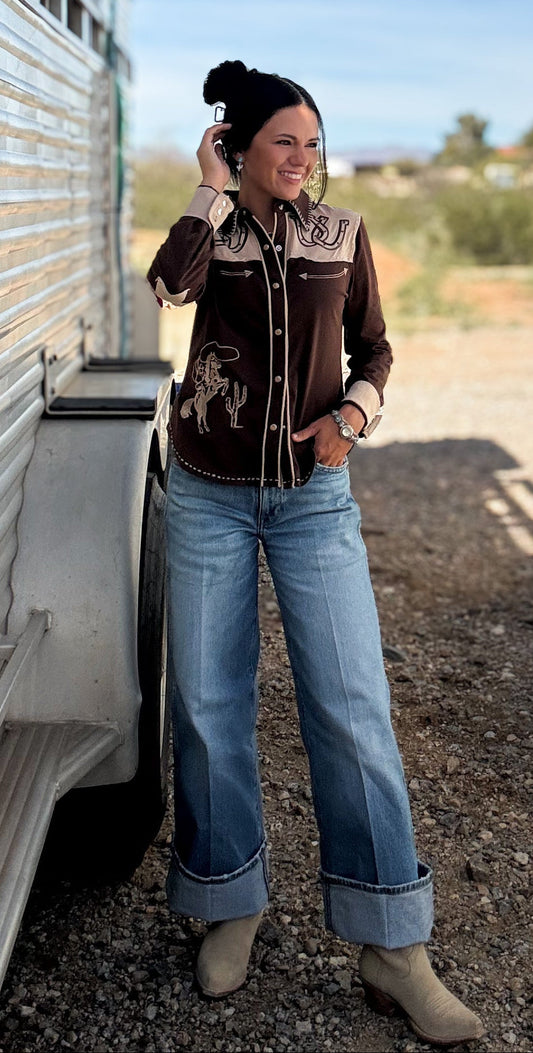 Lucky Buck Button Up