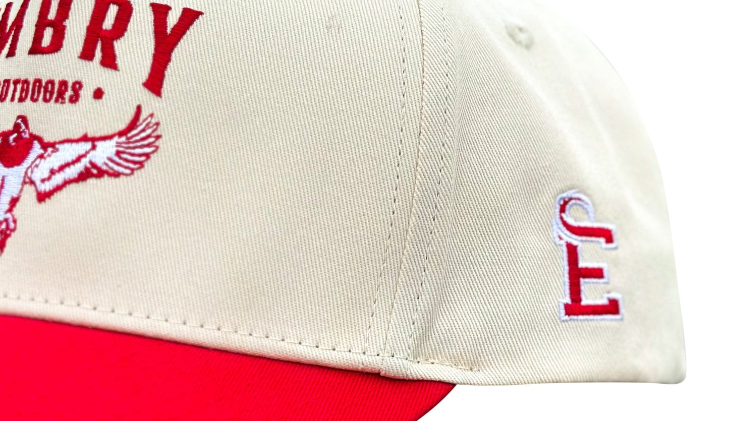 Cream/Red "Flyway" Trucker