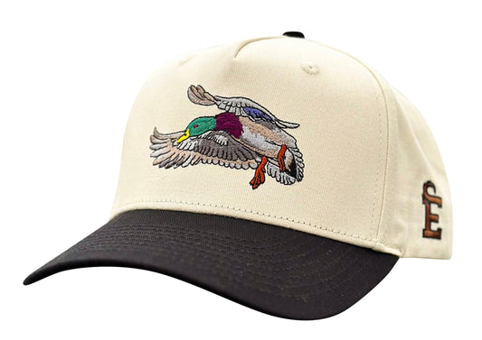 Cream/Black Mallard Trucker