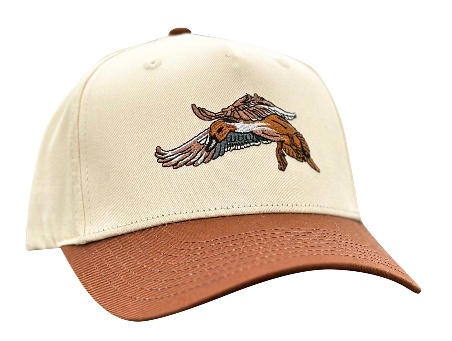 Cream/Brown Pintail Trucker