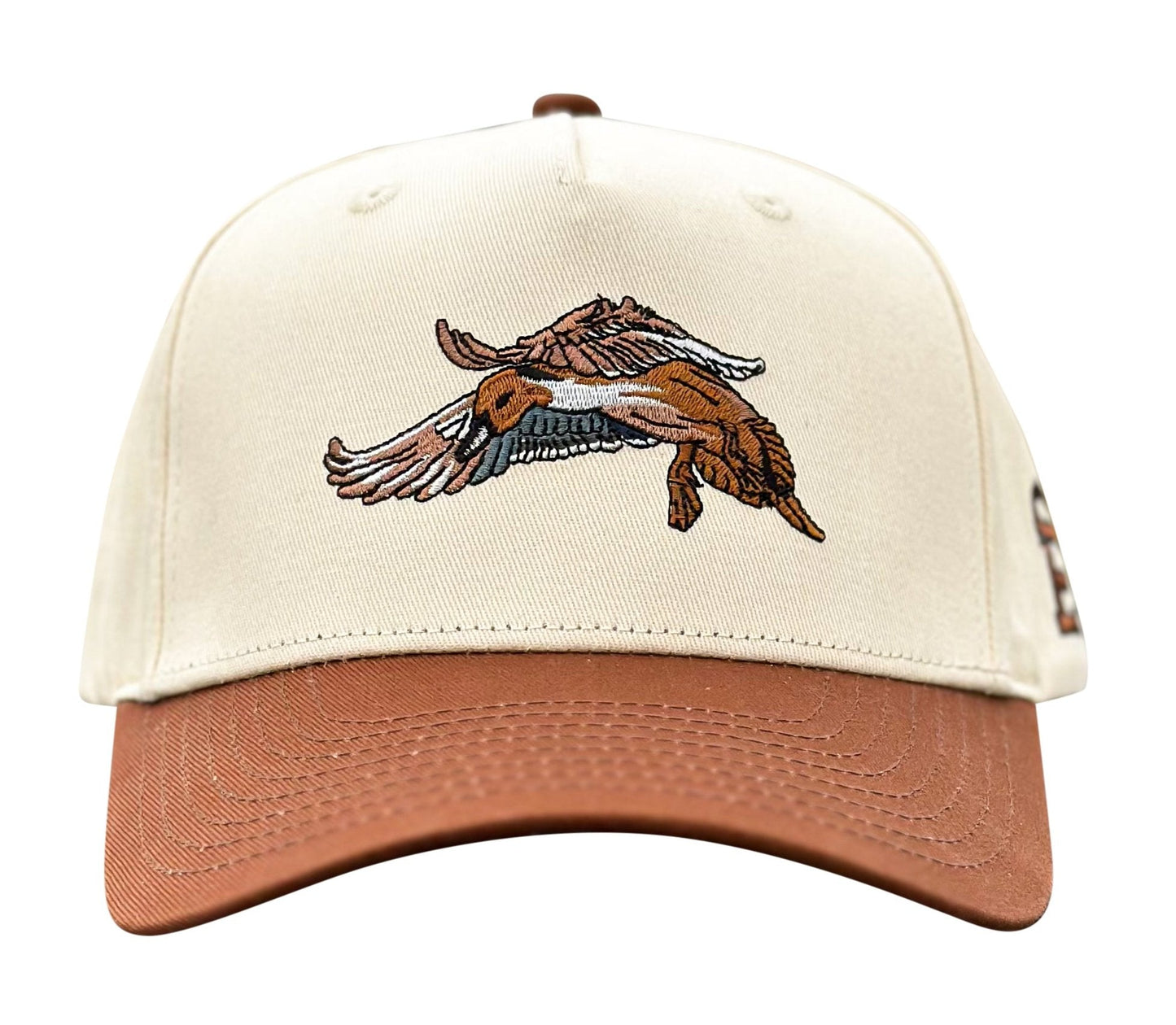 Cream/Brown Pintail Trucker