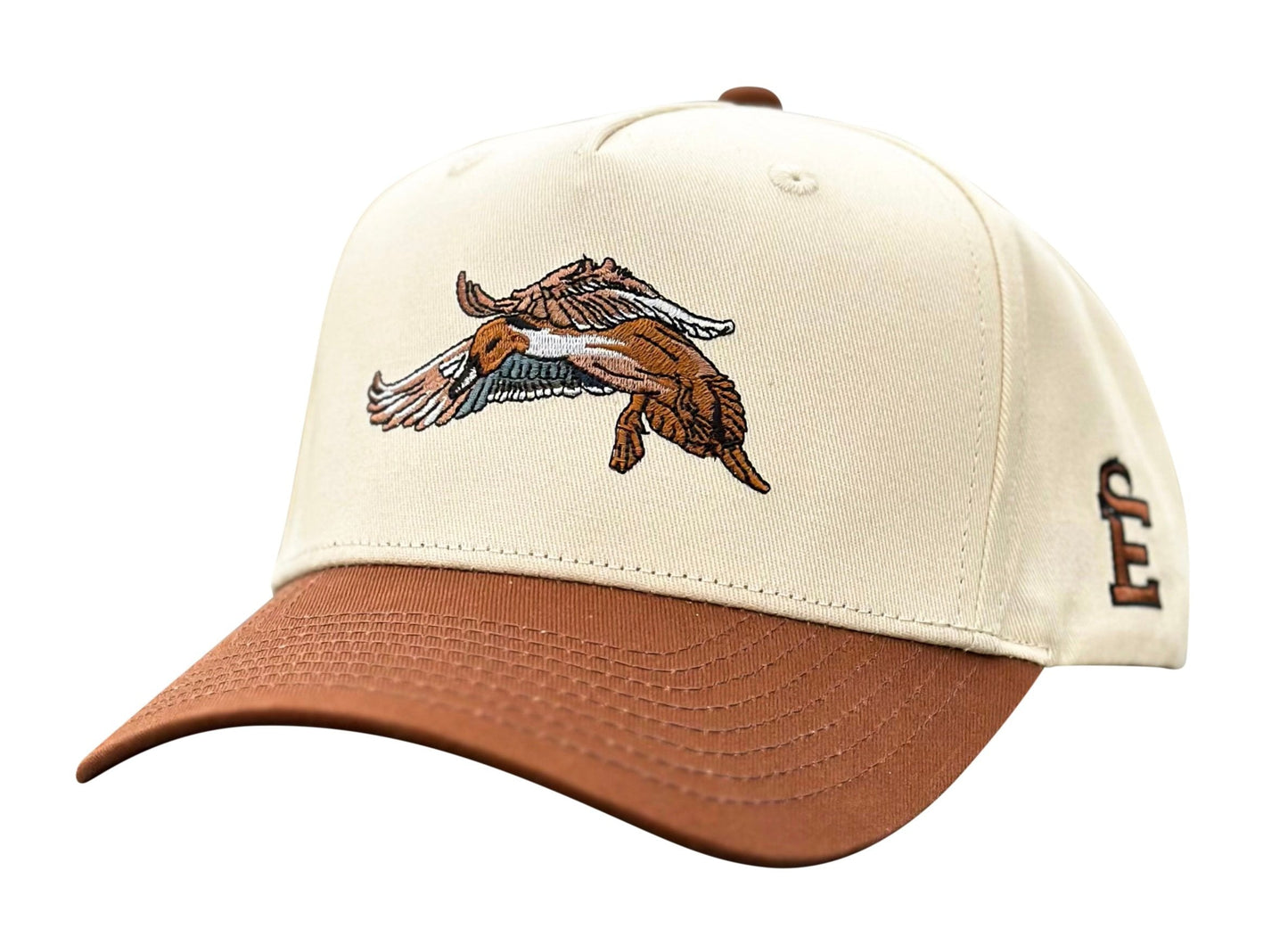 Cream/Brown Pintail Trucker
