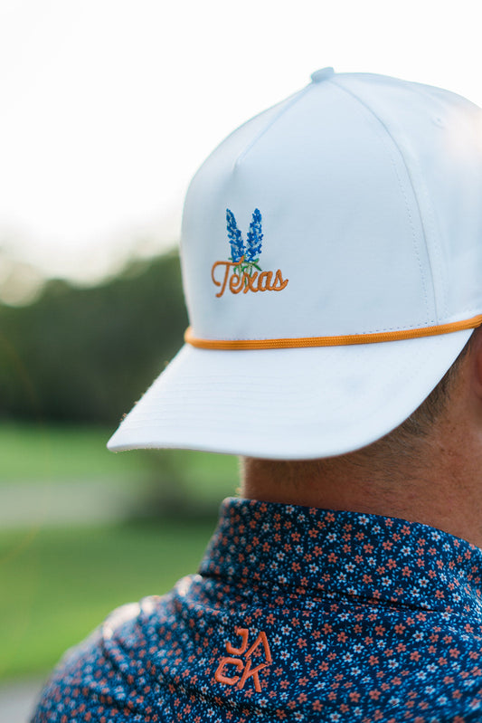 Texas Bluebonnet Rope Hat "Orange"