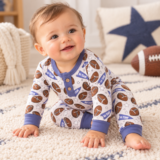 Football Henley Bamboo Romper