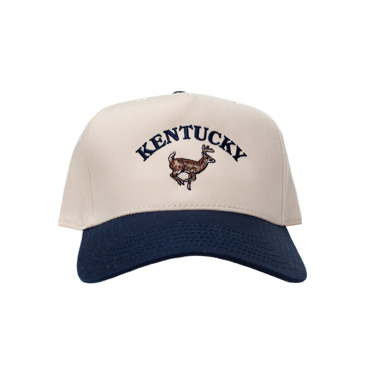 Kentucky Buck Hat ( Navy & Natural )