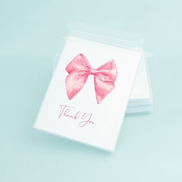 Pink Bow "Thank You"
