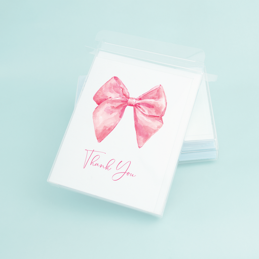Pink Bow "Thank You"