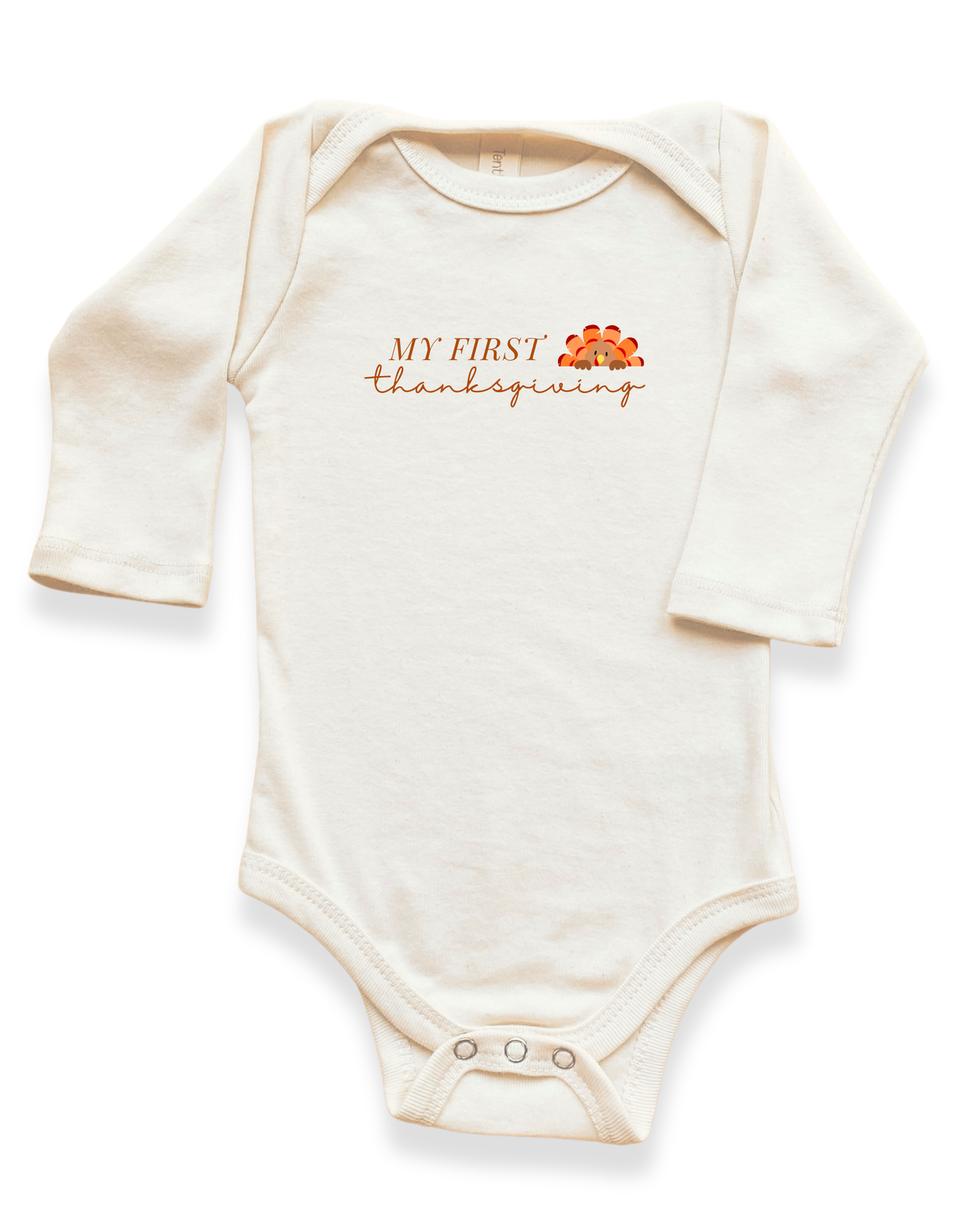 My First Thanksgiving Organic Bodysuit Long Sleeve