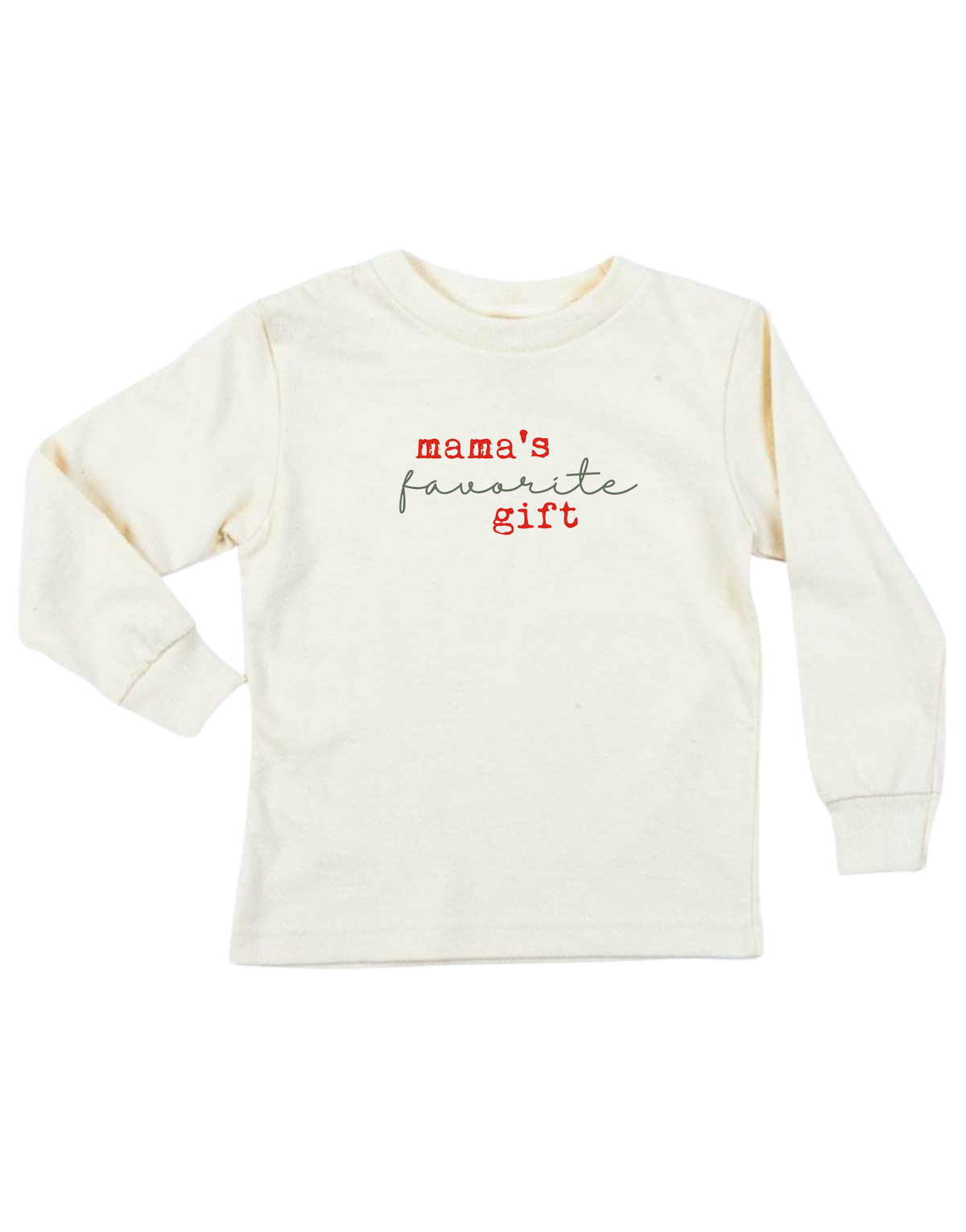 Mama's Favorite Gift Organic Kids T-Shirt Long Sleeve