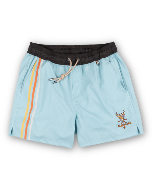 DESERT STINGER - AQUA STRIPES STRETCH SWIMSUIT
