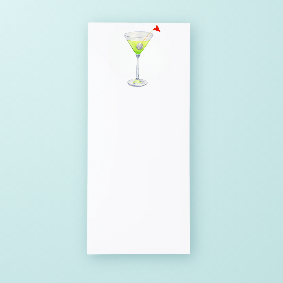 Golf Martini List Pad