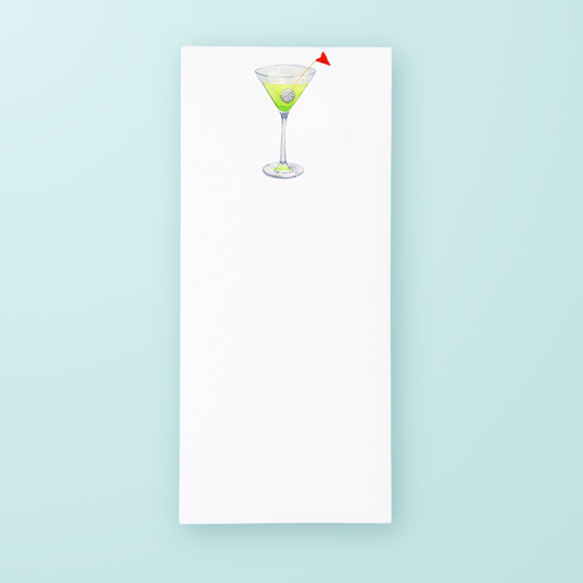 Golf Martini List Pad