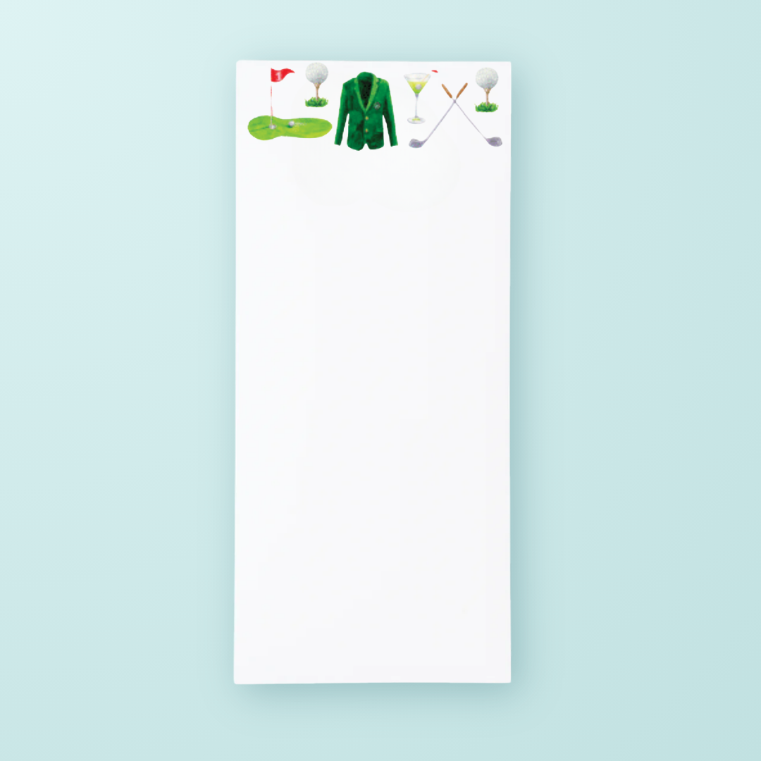 Golf & Cocktails Pattern List Pad