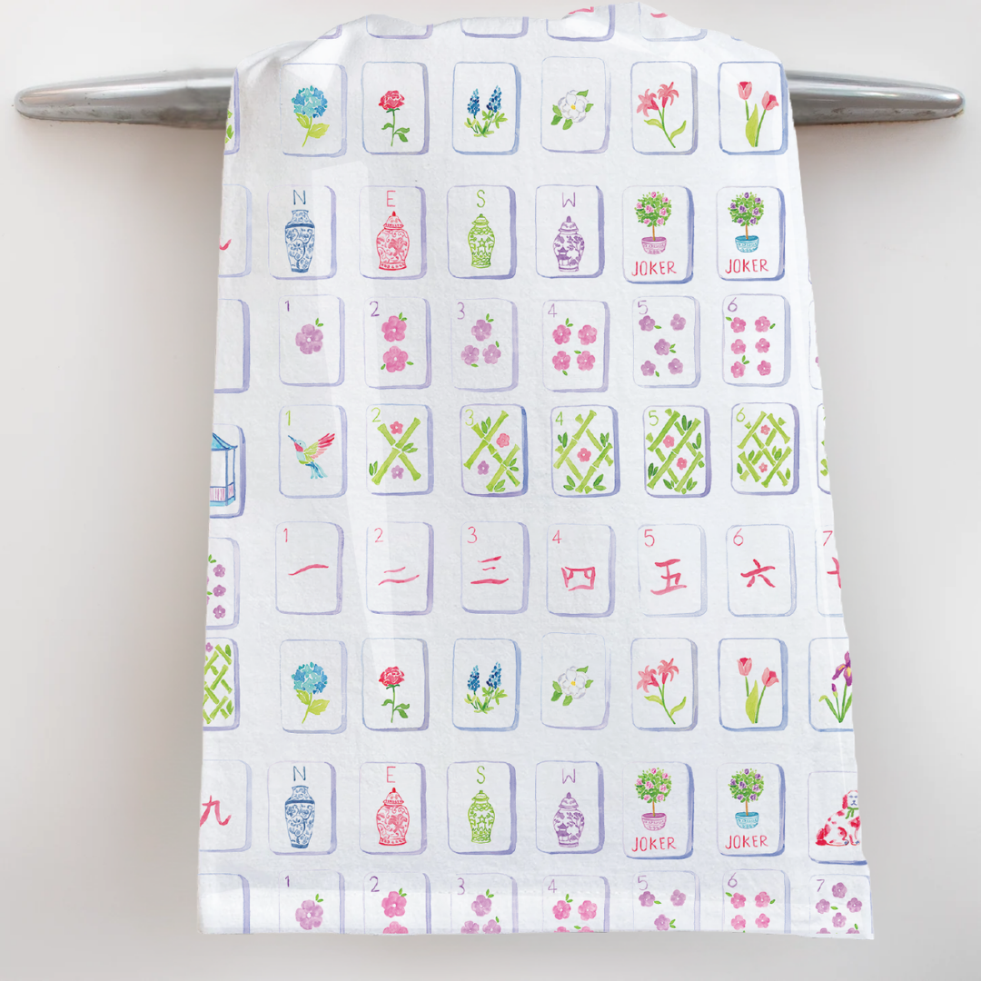 Mahjong Tea Towel