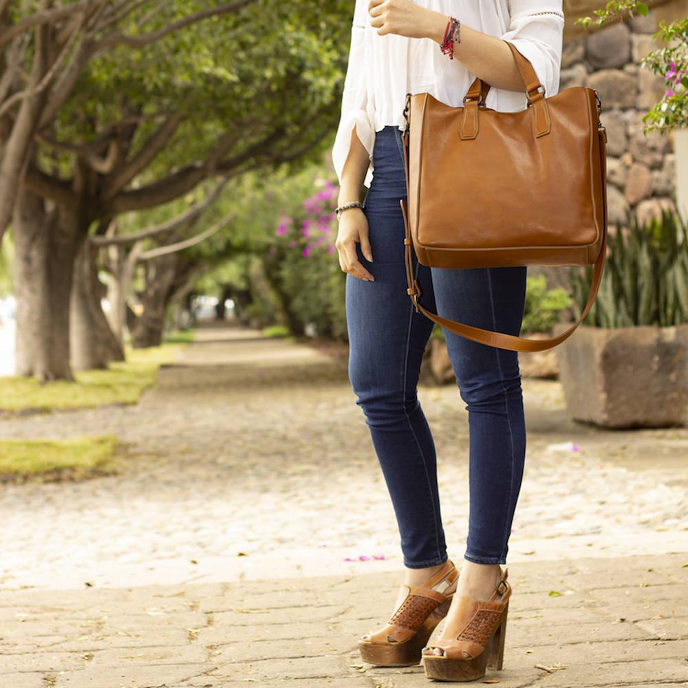 Ellington Leather Market Tote
