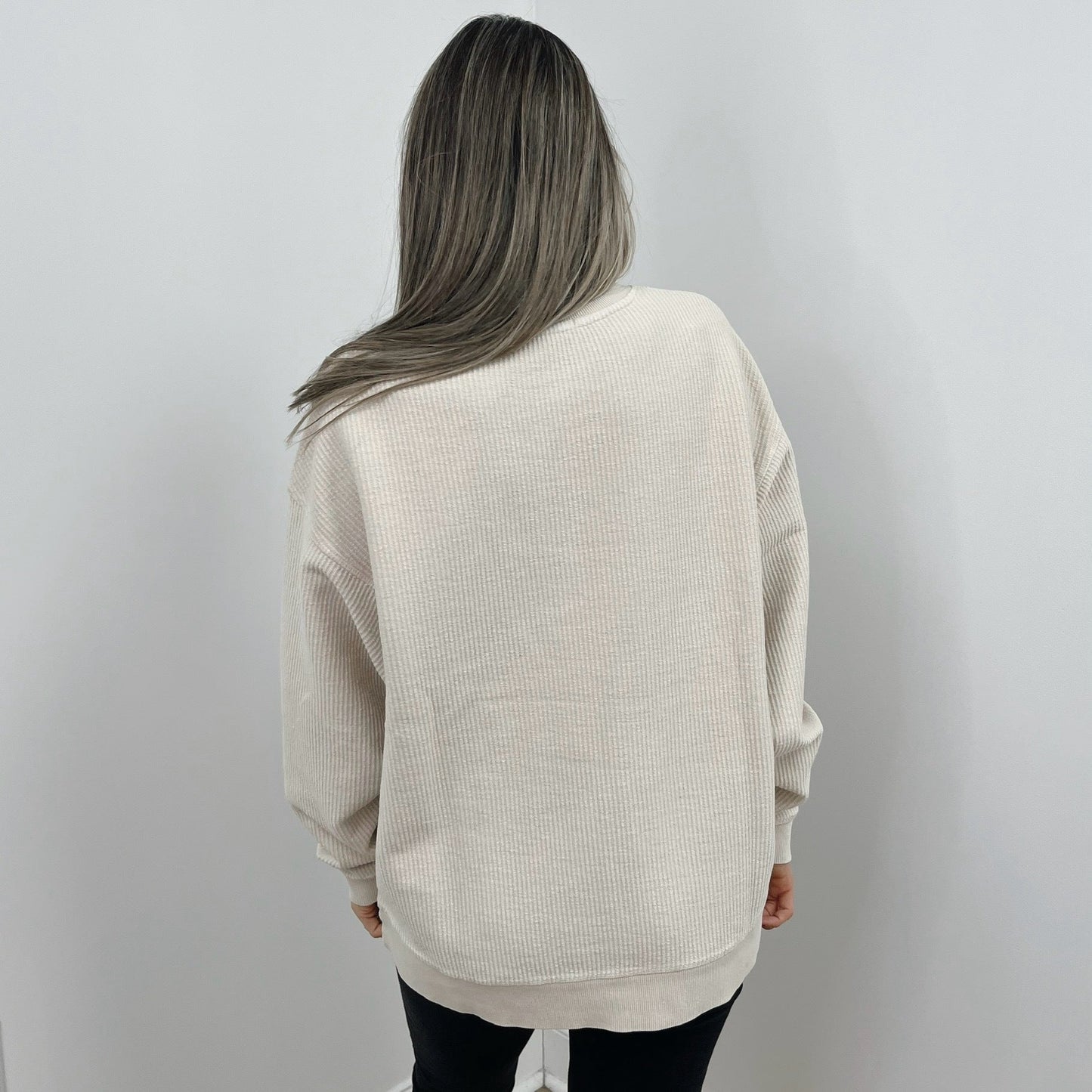Moonbeam Oversized Corded Crew