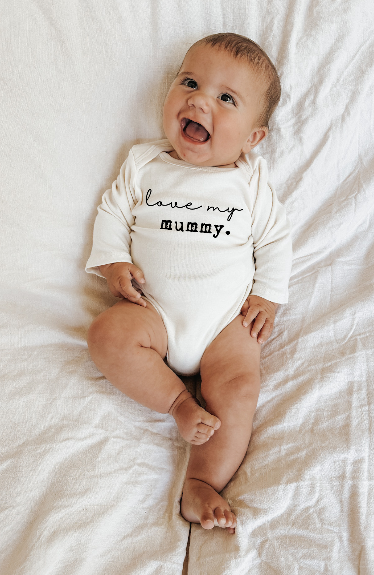 Love My Mummy Organic Bodysuit Long Sleeve