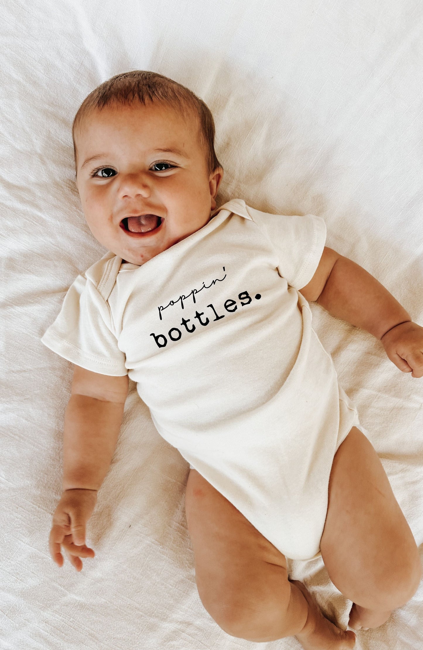 Poppin' Bottles Organic Cotton Baby Bodysuit