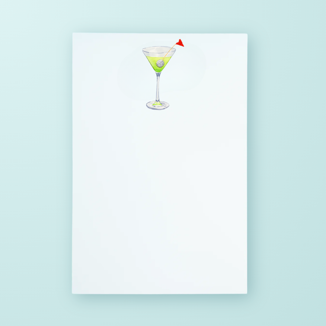 Golf Martini Notepad