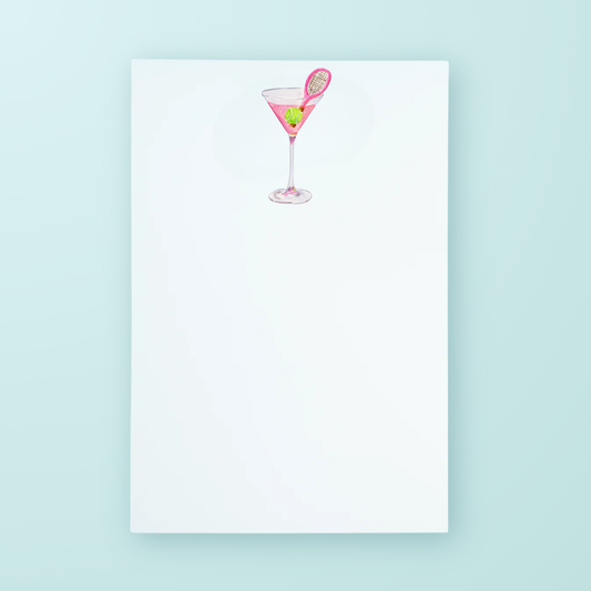 Tennis Martini Notepad