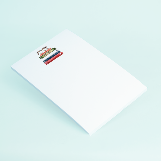 Book Stack with Glasses