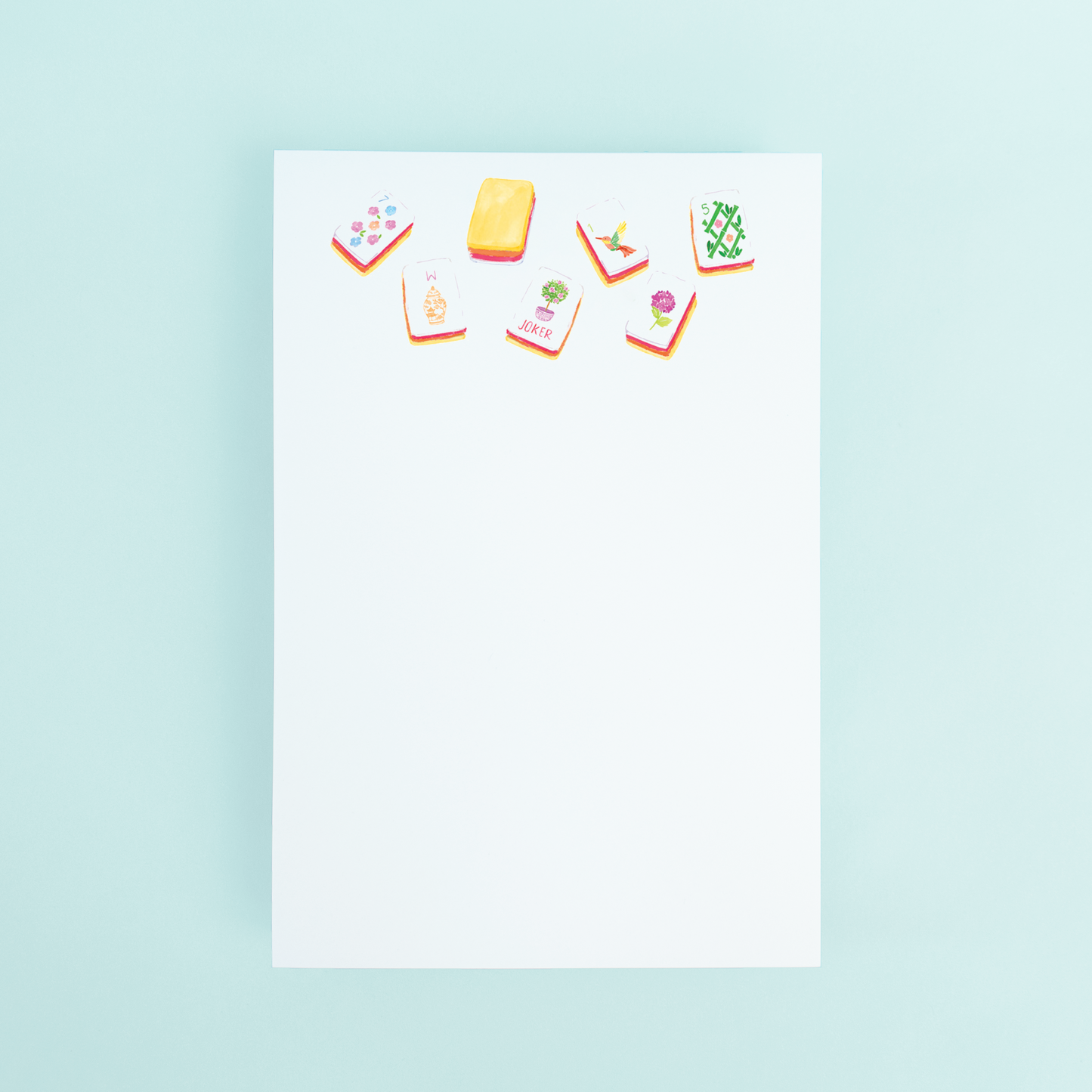 Sunset Mahjong Tiles Notepad