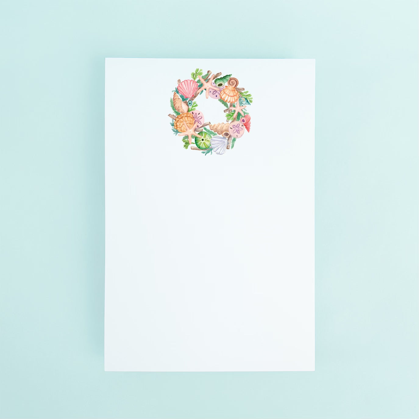 Seashell Wreath Notepad