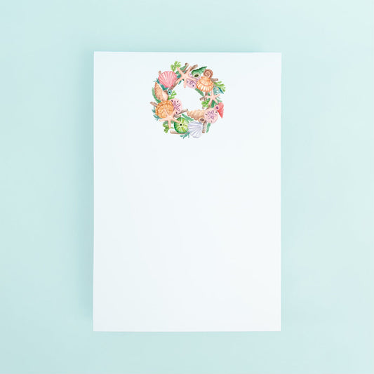 Seashell Wreath Notepad