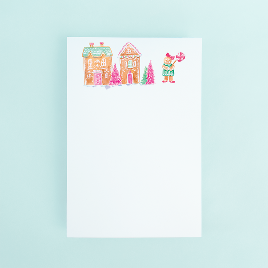 Gingerbread Village Notepad