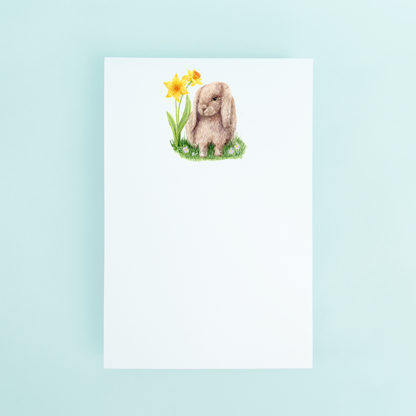 Cute Bunny with Daffodils