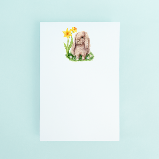 Cute Bunny with Daffodils