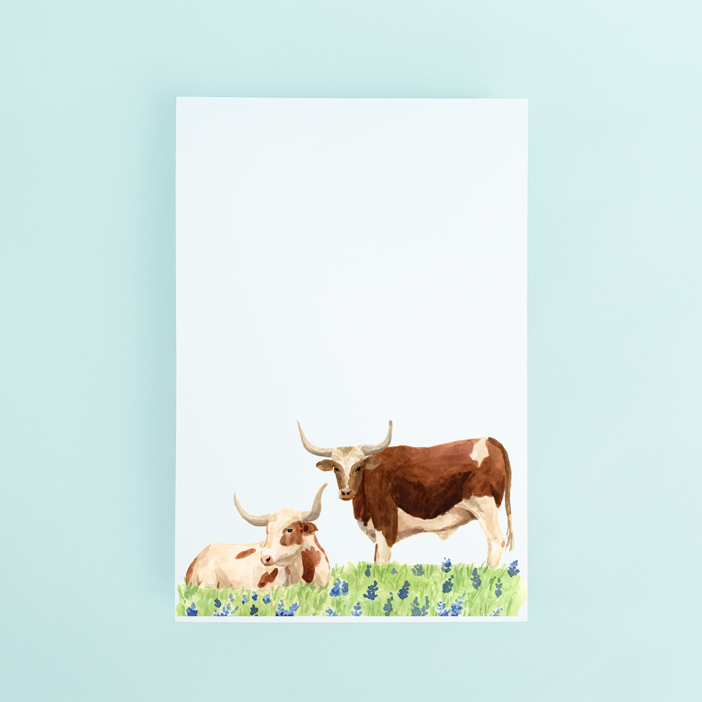 Longhorns in Bluebonnets