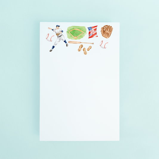 Baseball Pattern Notepad