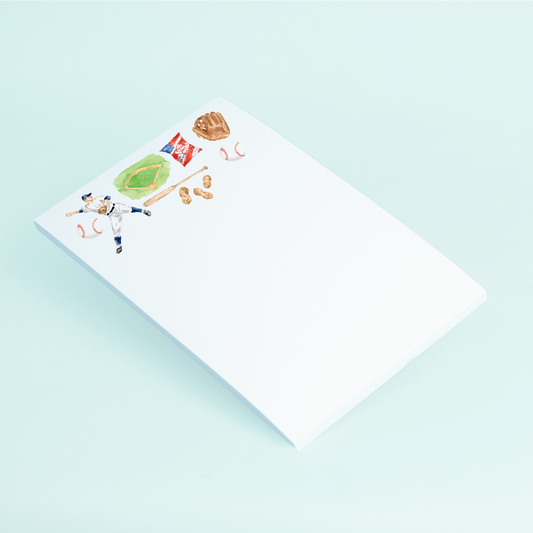 Baseball Pattern Notepad