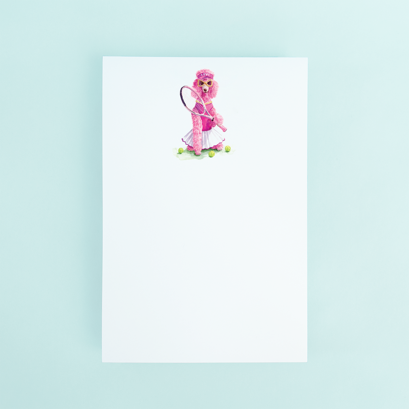 Tennis Poodle Notepad