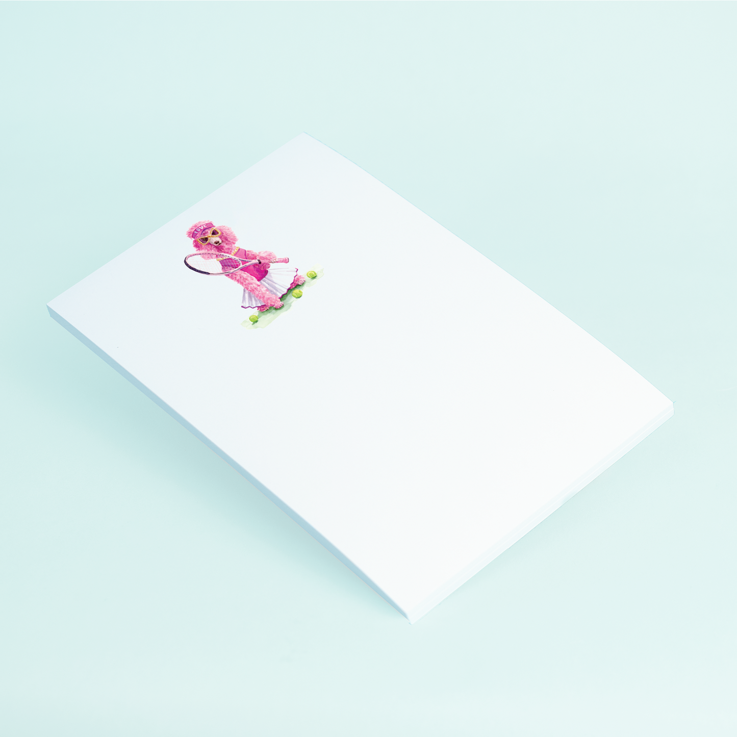 Tennis Poodle Notepad